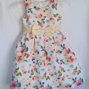 Bonnie Jean Floral Dress with Bow Girl's Size 6